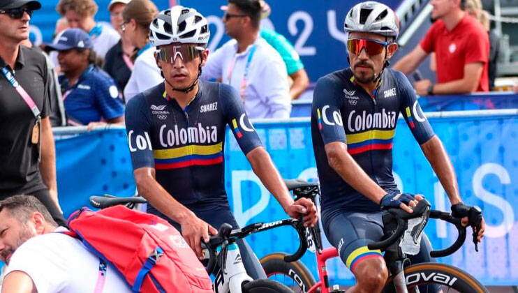 París 2024: Daniel Martínez y Santiago Buitrago compitieron en la ruta olímpica