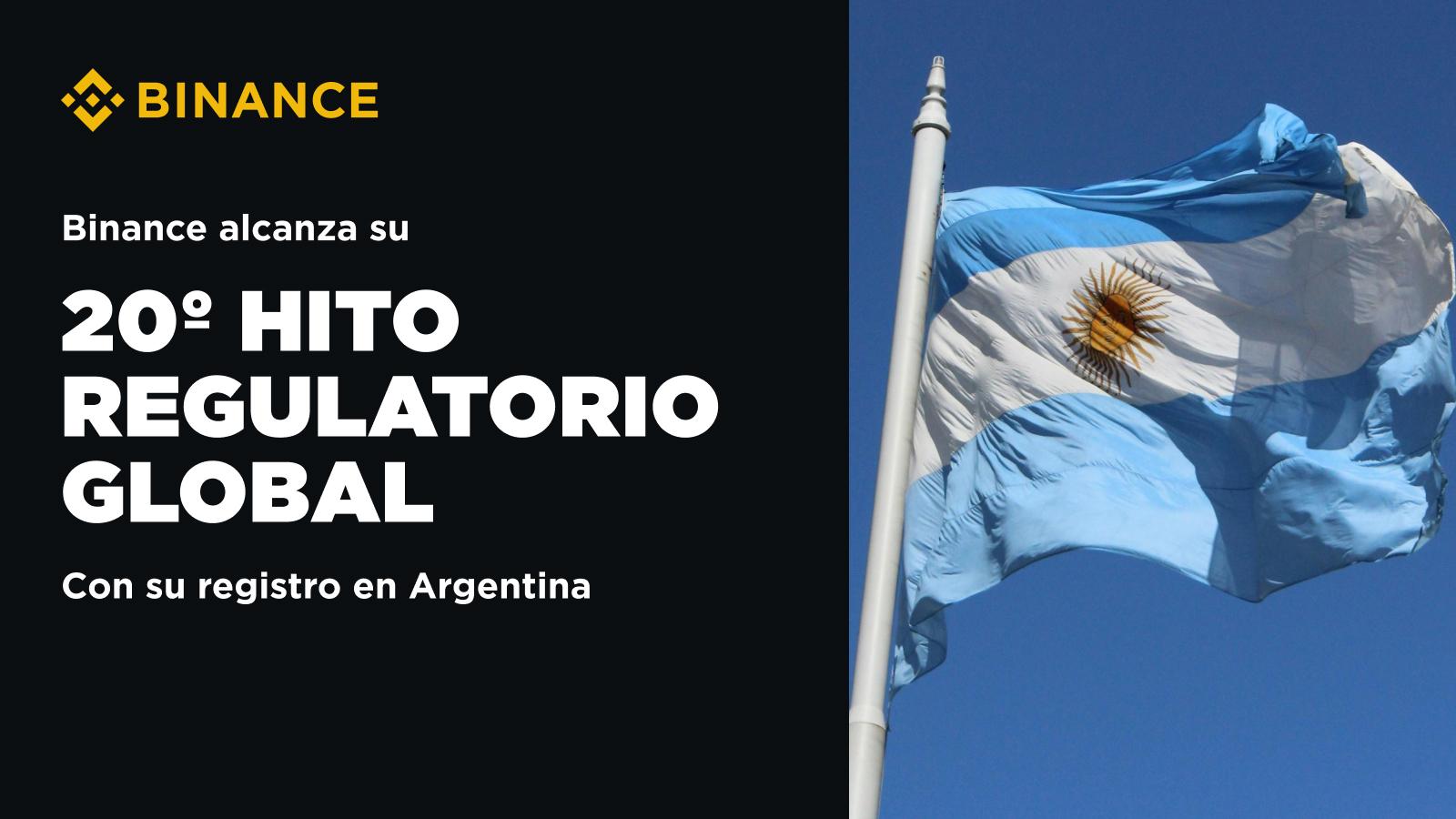 Binance Alcanza Su 20º Hito Regulatorio Global Con Su Registro En La Argentina