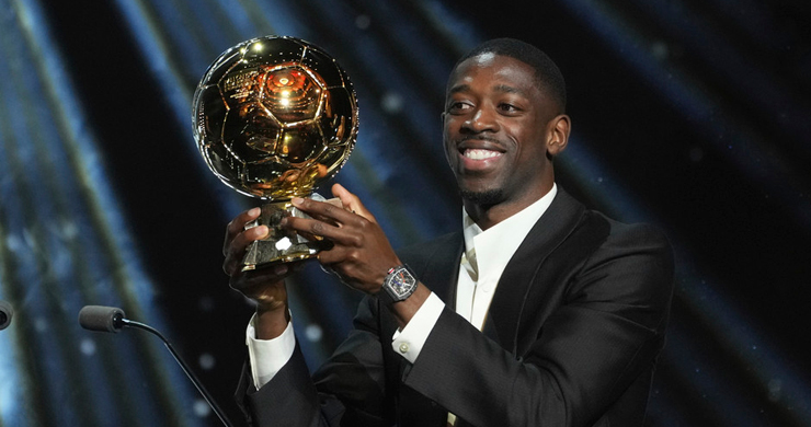 Ousmane Dembélé de Paris Saint-Germain gana el Ball Golden 2025