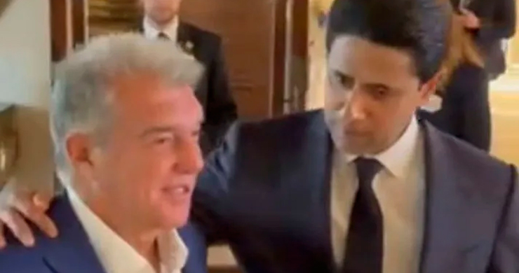 Al Khelaifi da la bienvenida a Laporta al EFC y da por muerta la Superliga Al Khelaifi da la bienvenida a Laporta al EFC y da por muerta la Superliga